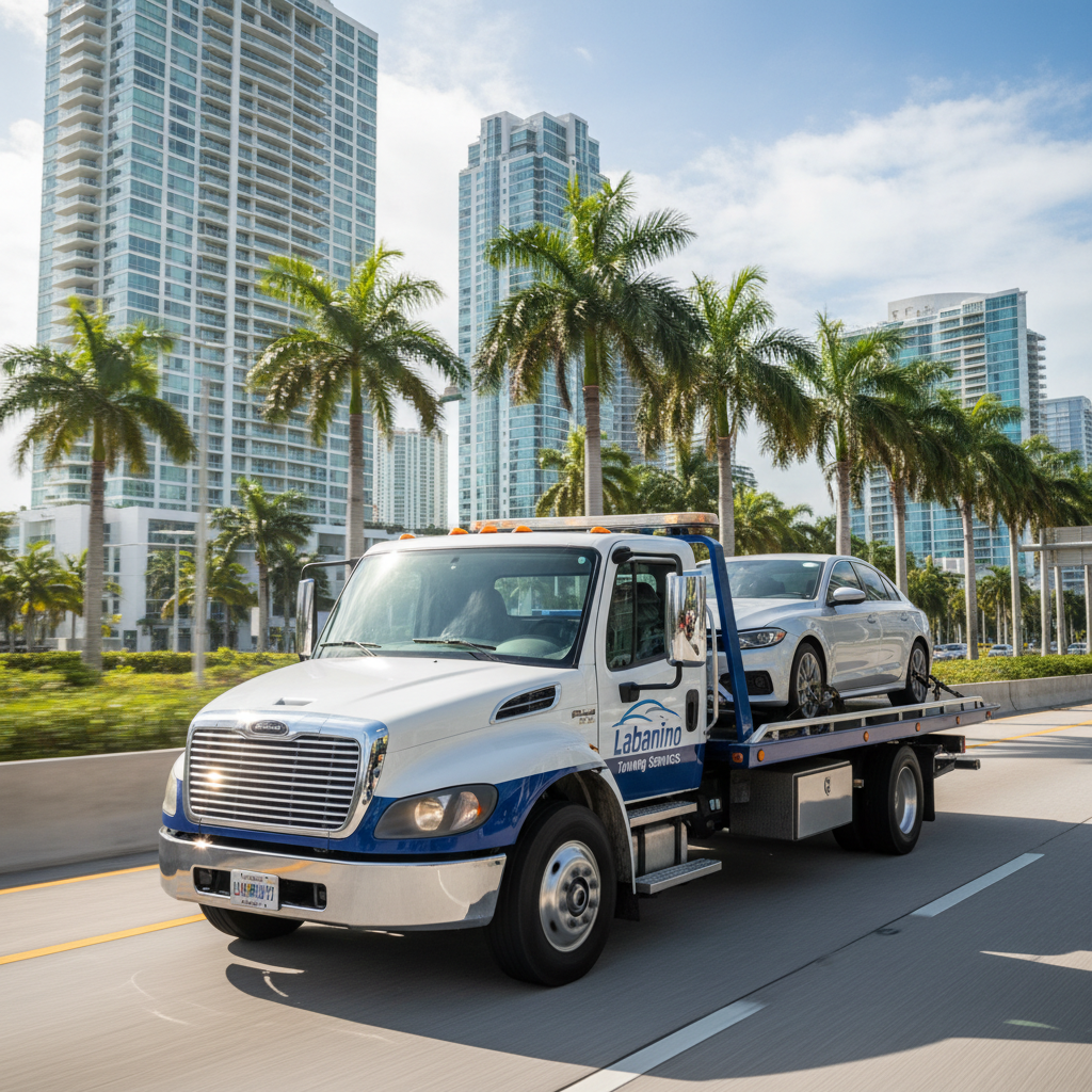 Equipo de Labanino Servicio de Grua Miami